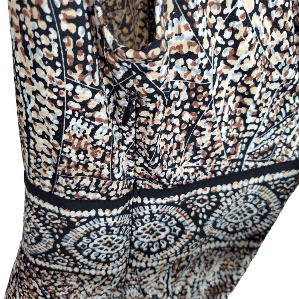 Coldwater Creek Size 18W Dress Geometric Print Flowy Jersey Knit A-line Stretch - Picture 9 of 9